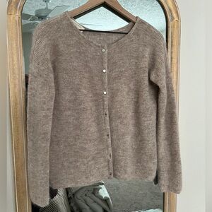 Sezane Gaspard Cardigan Light Beige (NEVER WORN OR WASHED)